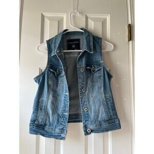 Maurices Denim Vest Medium